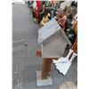 Image 2 : Ornate Wood 40" Pedestal Birdhouse Welcome Sign
