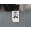 Image 2 : Contemporary Blue Cloth Button Trim Hall Bench