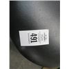 Image 2 : 3-Black Swivel Chrome Base Bar Stools - 2 Short - 1 Medium - 3 X $