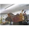 Image 1 : H & H Brown Leather Riding Saddle