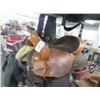 Image 1 : H & H Brown Leather Riding Saddle