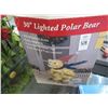 Image 2 : Christmas 30" Lighted Polar Bear