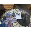 Image 2 : Ornate Leaded Glass Floral Hanging Lamp