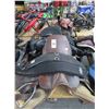 Image 2 : Black w/Leopard Trim Saddle w/Accessories