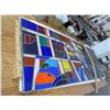 Image 1 : Custom Leaded Glass Approx. 30"  X  7'  Panels - 2