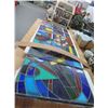 Image 3 : Custom Leaded Glass Approx. 30"  X  7'  Panels - 2