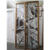 Image 1 : Ornate 2'  X  8'  Leaded Glass Panels - Pair