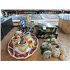 Image 1 : Ornate Storage Boxes, Animal Figurines, Serving Tray, Desk Items, Décor