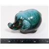 Image 1 : BLUE MOUNTAIN POTTERY GREEN GLAZED ELEPHANT