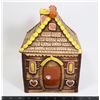 Image 1 : VINTAGE GINGER BREAD HOUSE COOKIE JAR APPROX 10"
