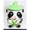 Image 1 : VINTAGE PANDA BEAR COOKIE JAR APPROX 10.5" TALL
