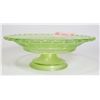 Image 2 : GREEN DEPRESSION GLASS STAND
