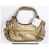 Image 1 : NEW ALYSSA METALLIC GOLD HAND BAG PURSE