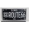 Image 1 : ROUTE 66 BRAND NEW METAL LICENSE PLATE