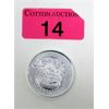 Image 1 : 1 Oz .9999 Silver 2020 Year of the Dragon Coin 