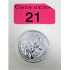 Image 1 : 2 Oz .9999 Silver 2024 Woolly Mammoth Coin 