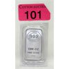 Image 1 : 1 Oz .999 Silver JBR Ethically Sourced Bar 