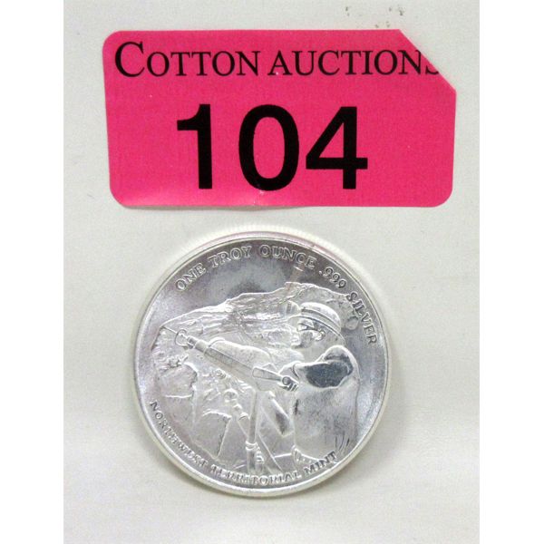 1 Oz .999 Silver Pan America Miner Round 