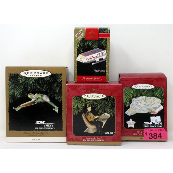 4 Hallmark Keepsake Star Trek Ornaments