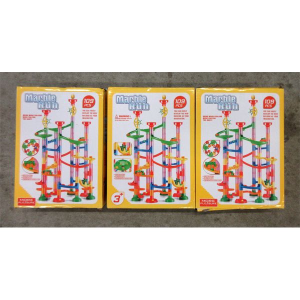 3 New 109 Piece Marble Run Toys