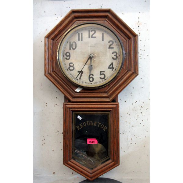 Vintage New Haven Regulator Wall Clock
