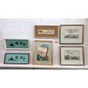 Image 1 : 4 Vintage Paintings & 2 Tinted Etchings