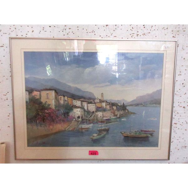 Framed and Signed Painting - 32" x 25"