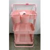 Image 1 : Pink 3-Tier Organizer Stand - Metal Frame