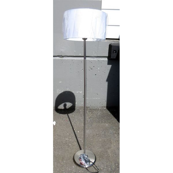 New 57" Tall Floor Lamp with White Drum Shade