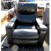 Image 1 : Black Bonded Leather Rocking Power Recliner