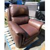 Image 1 : Brown Bonded Leather Manual Recliner
