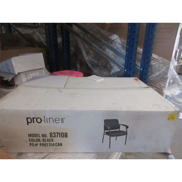 Pro-Line II Black Office Guest Chair - Model: 83710B
