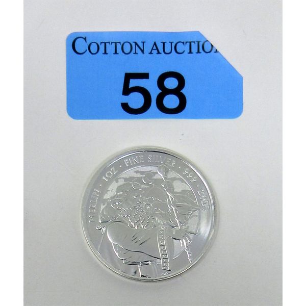 1 Oz .999 Silver 2023 Merlin Coin 