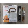 Image 1 : New Metal Tea Kettle, Cheese Knife & Chef's Knife