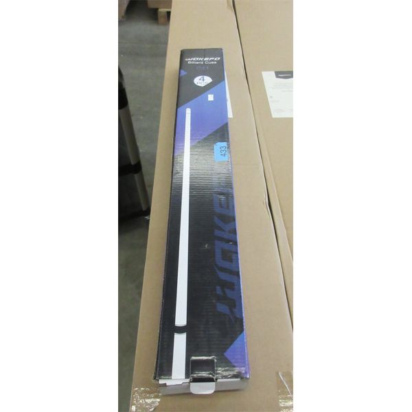 Box of 4 New Wakefo C41 Billiard Cues