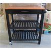 Image 1 : New Wooden Kitchen Island With Drawer - Assembled
