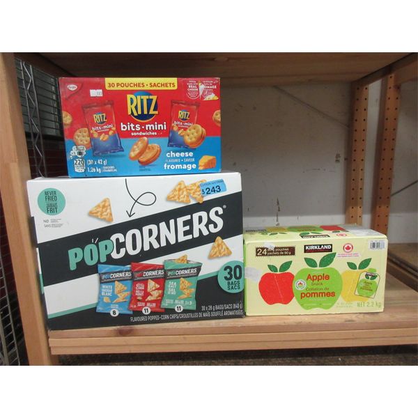 3 Case Lot of Snack Products