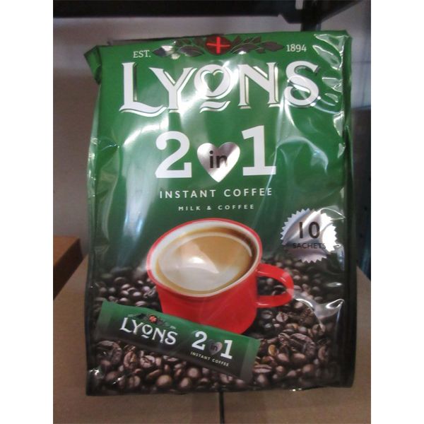 Case of Lyons 2-in-1 Instant Coffee & Creamer Sachets