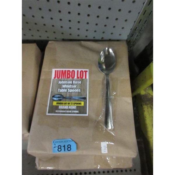 2 New Packs of Johnson Rose "Windsor" Table Spoons