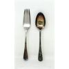 Image 1 : Antique British Sterling Silver Fork & Spoon