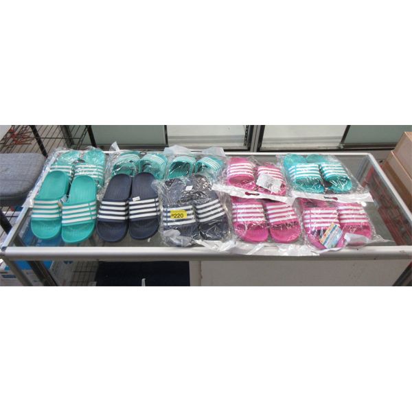 10 New Pairs of Ladies EVA Slip On Sandals