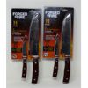 Image 1 : 2 Sets of 2 New Forged in Fire Kitchen Knife Sets