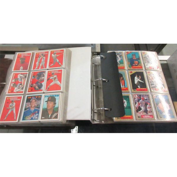 2 Binders Full of 1980s Topps Baseball Cards