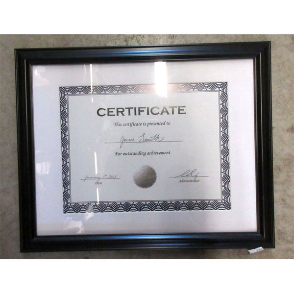 2 Boxes of 3 New Black Document Frames