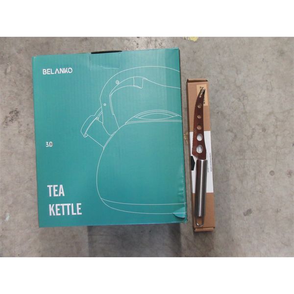 New Metal Kettle & Cheese Knife