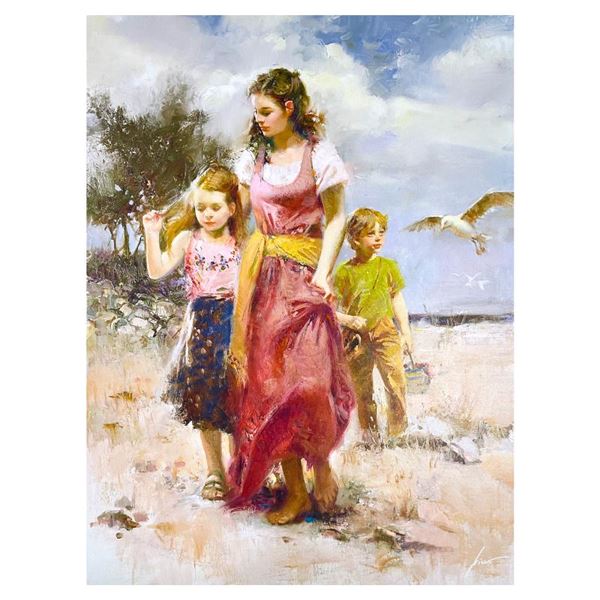 Pino (1939-2010) "Sea Spray" Limited Edition Giclee on Canvas