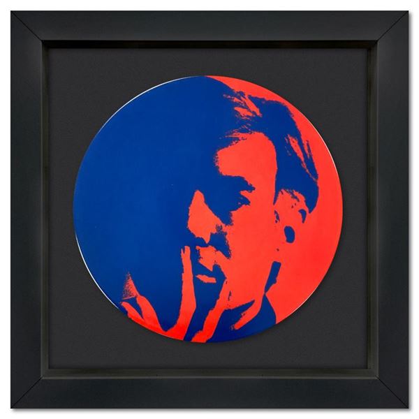 Andy Warhol (1928-1987) "Self Portrait (Red)" Framed Limoges Porcelain Plate