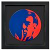 Image 1 : Andy Warhol (1928-1987) "Self Portrait (Red)" Framed Limoges Porcelain Plate