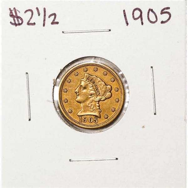1905 $2 1/2 Liberty Head Quarter Eagle Gold Coin