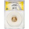 Image 1 : 1998 $5 American Gold Eagle Coin ANACS MS70